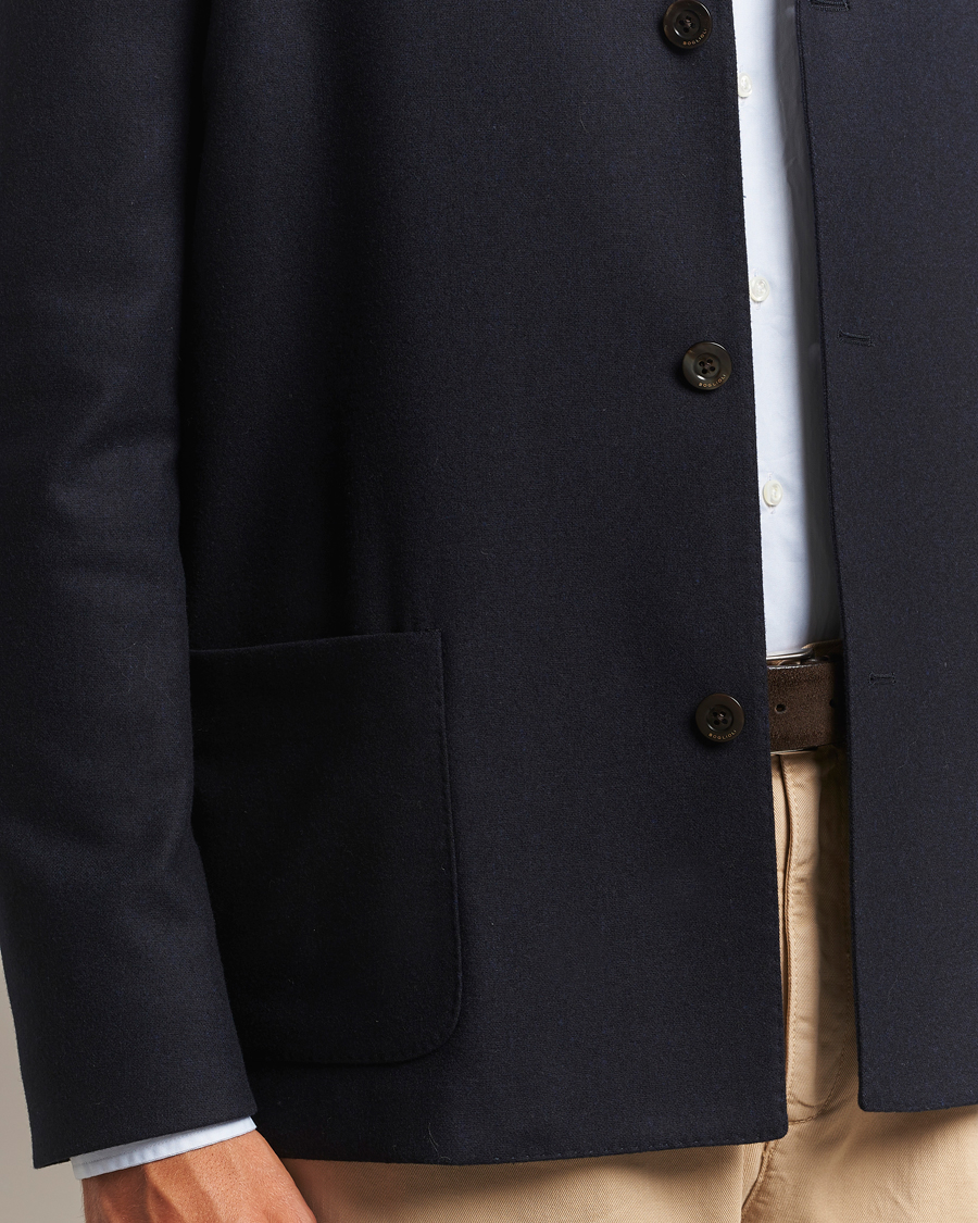 Uomini | Giacche | Boglioli | Flannel Painter Jacket Navy