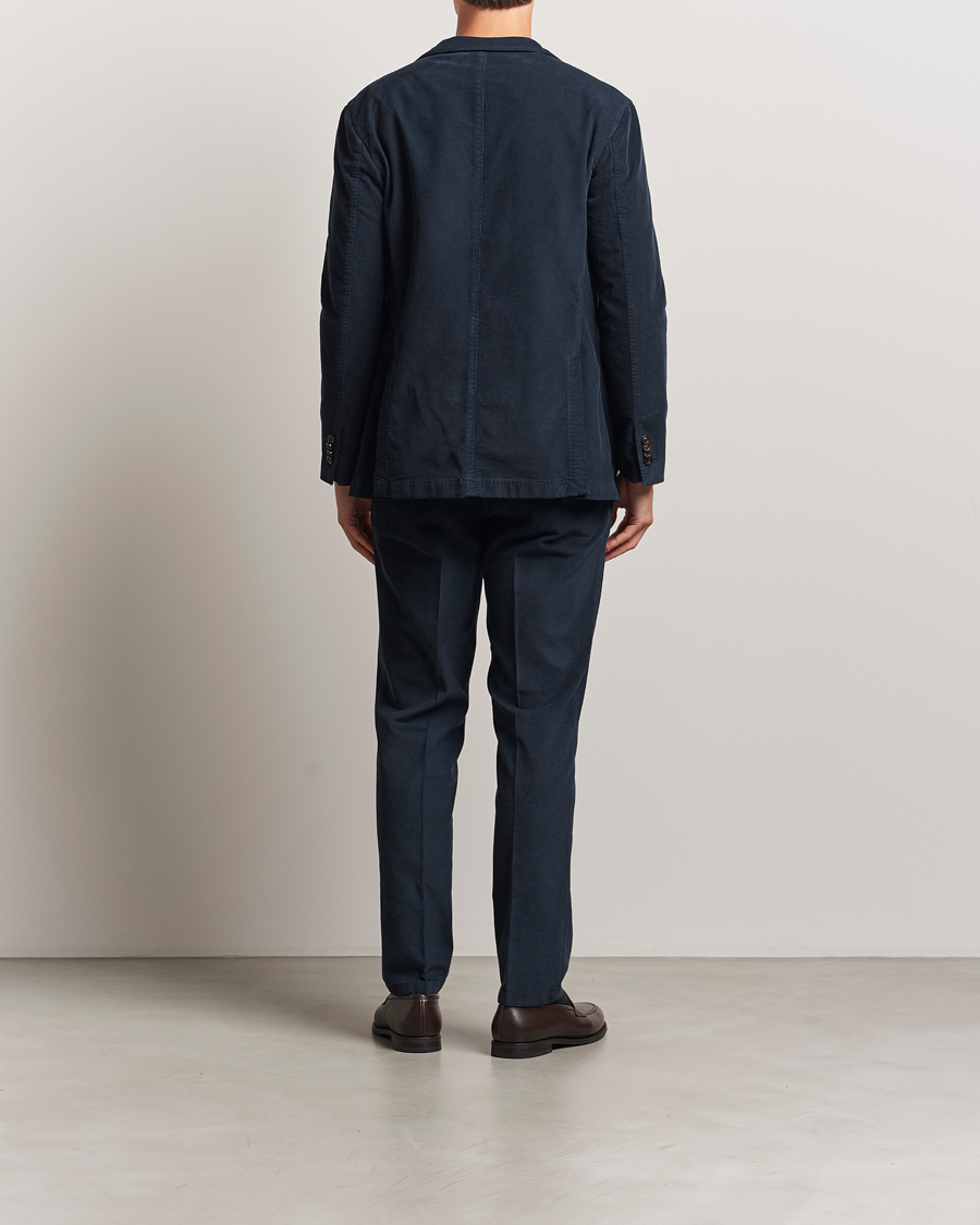 Uomini | Abiti | Boglioli | K Jacket Baby Corduroy Suit Navy
