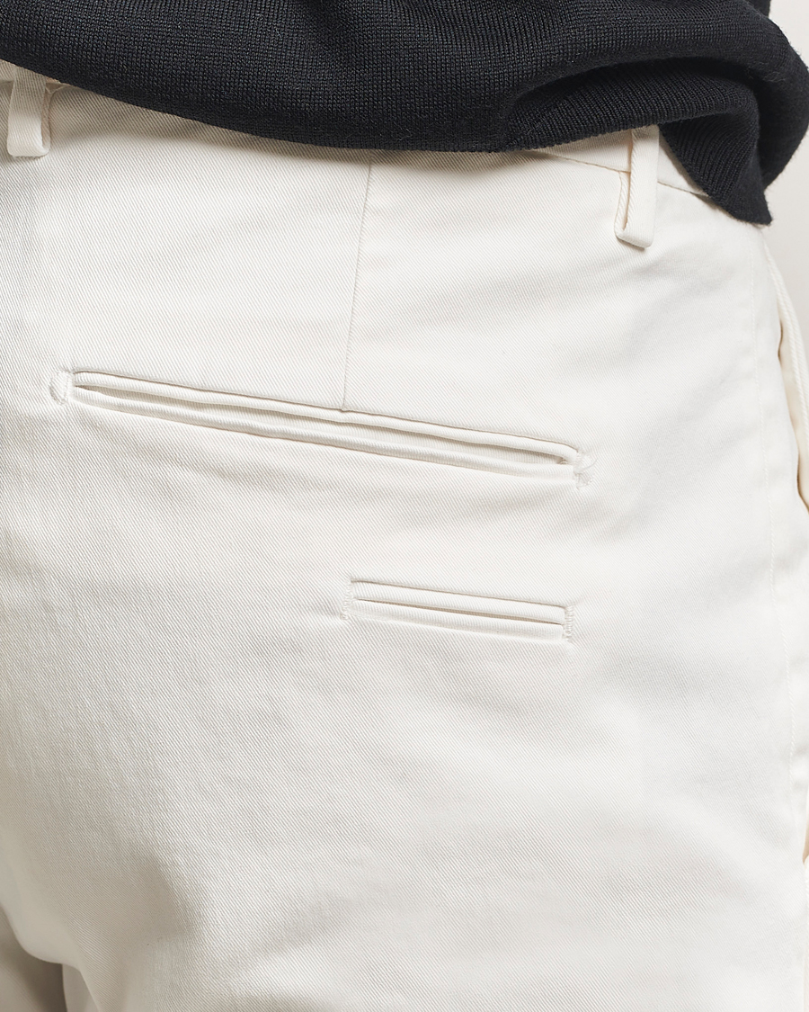 Uomini | Pantaloni | Briglia 1949 | Slim Fit Cotton Stretch Chino Off White