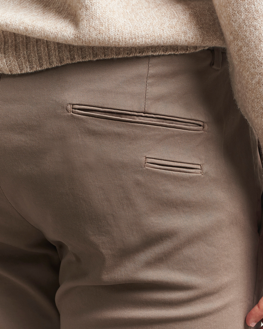 Uomini | Pantaloni | Briglia 1949 | Slim Fit Cotton Stretch Chino Taupe