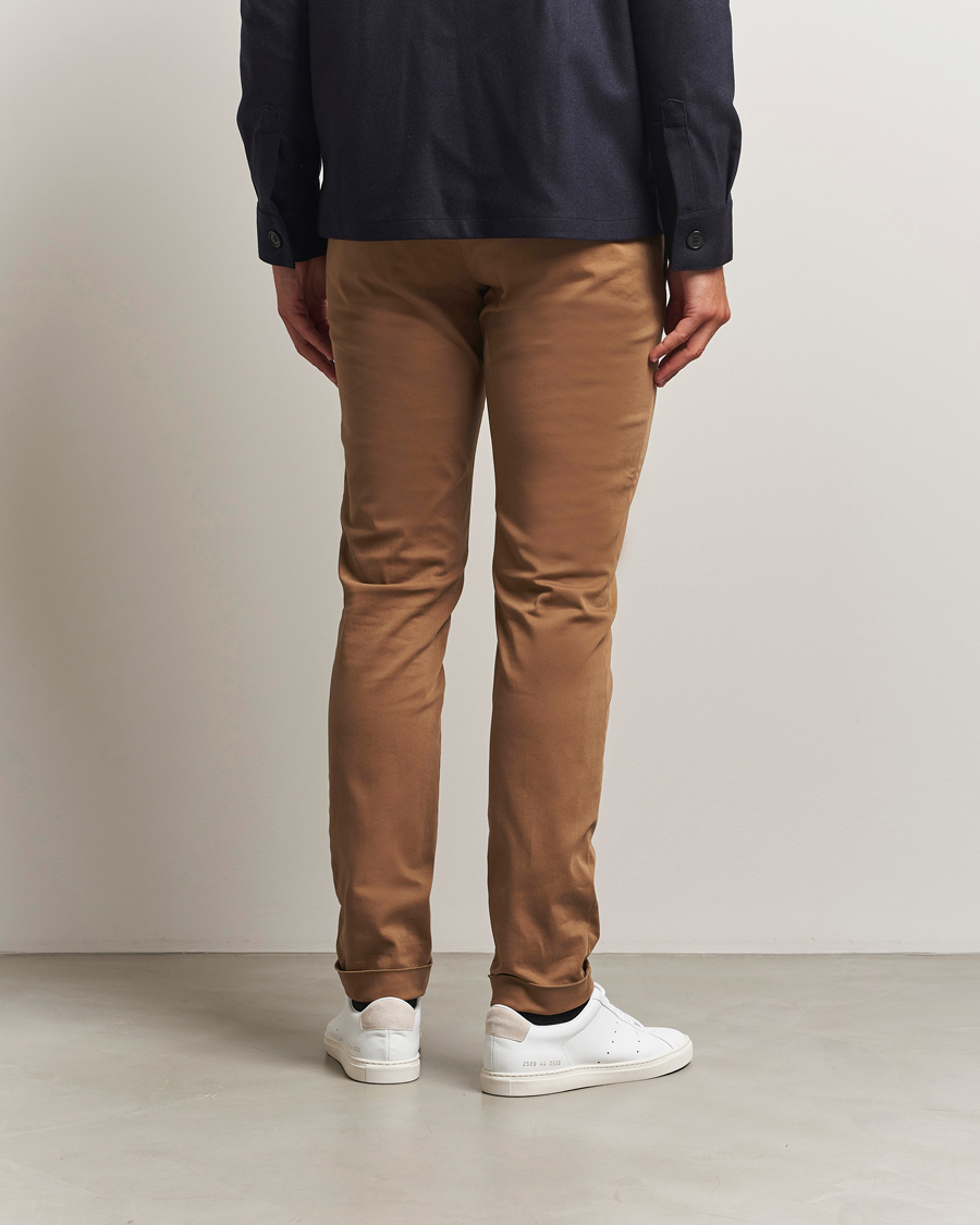 Uomini | Pantaloni | Briglia 1949 | Slim Fit Cotton Stretch Chino Mid Brown