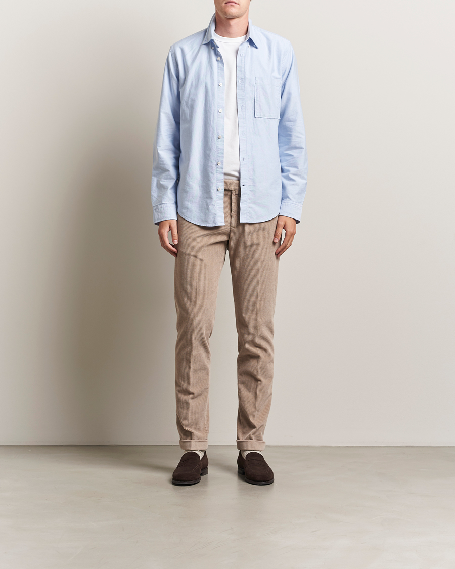 Uomini | Pantaloni | Briglia 1949 | Slim Fit Corduroy Trousers Beige