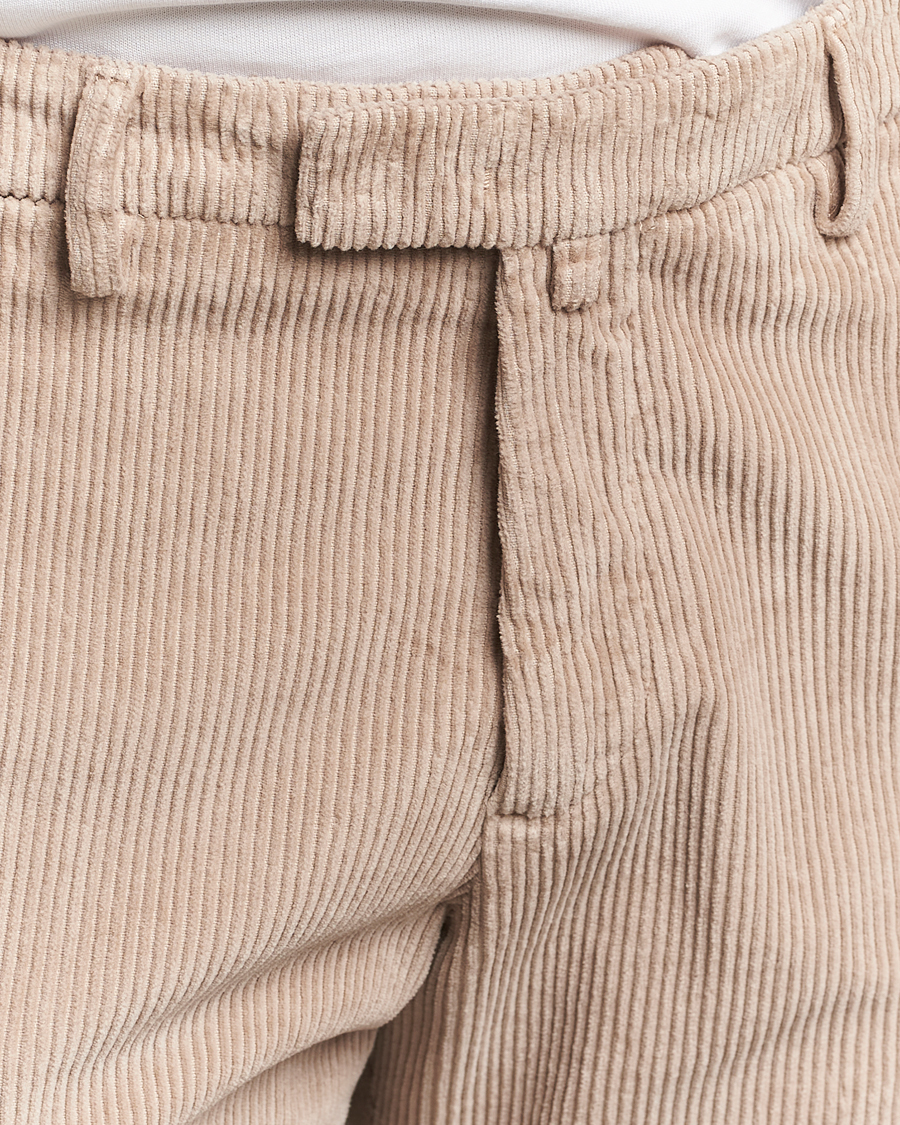 Uomini | Pantaloni | Briglia 1949 | Slim Fit Corduroy Trousers Beige