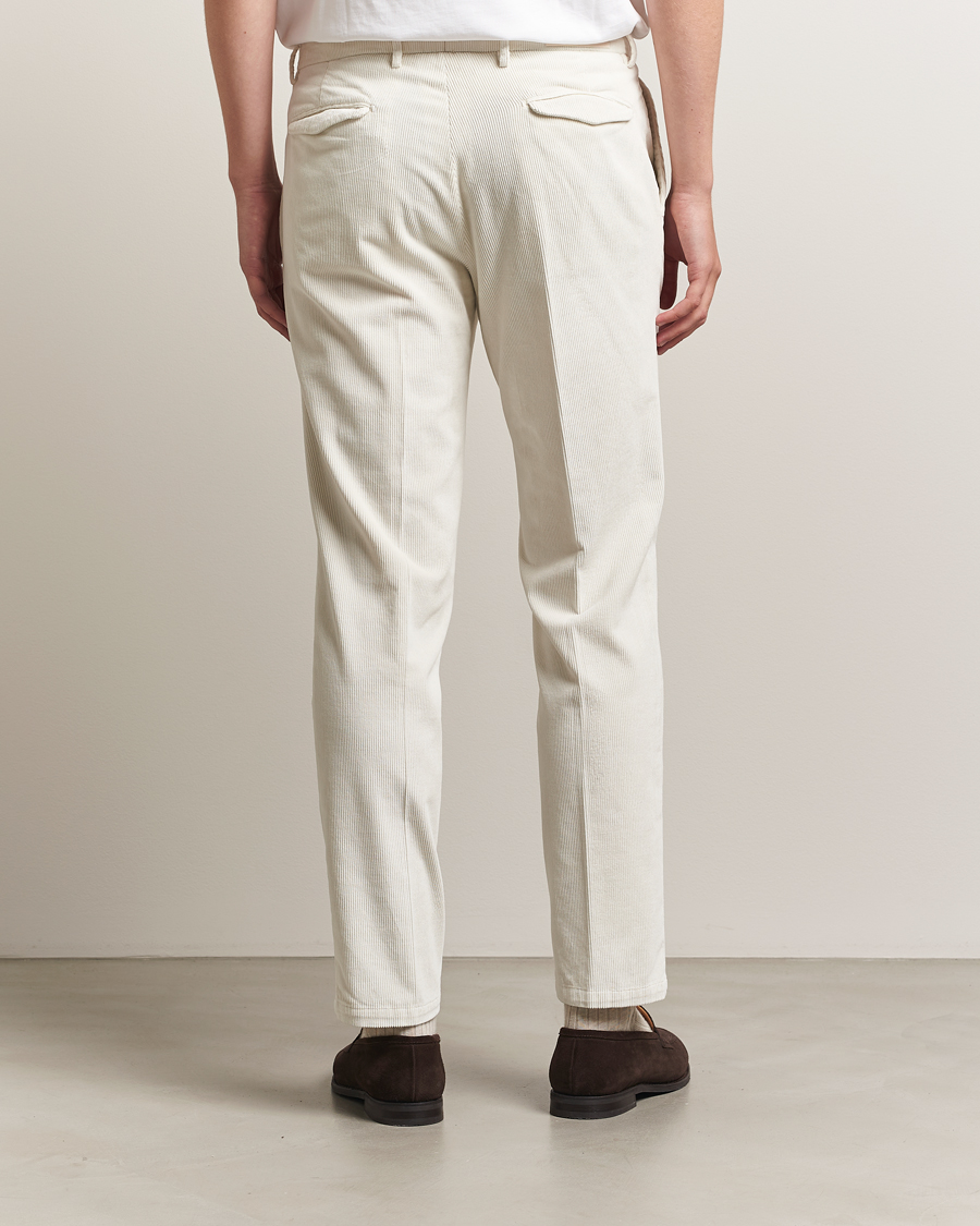 Uomini | Pantaloni | Briglia 1949 | Easy Fit Corduroy Trousers Off White