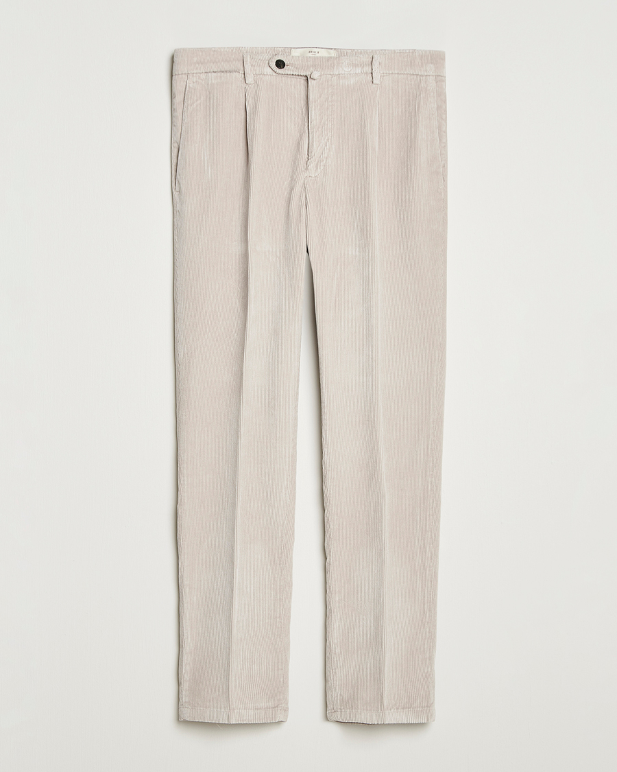 Uomini | Pantaloni | Briglia 1949 | Easy Fit Corduroy Trousers Beige