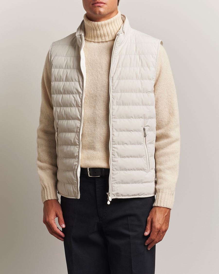 Uomini | Giacche | Brunello Cucinelli | Nylon Gilet Light Beige
