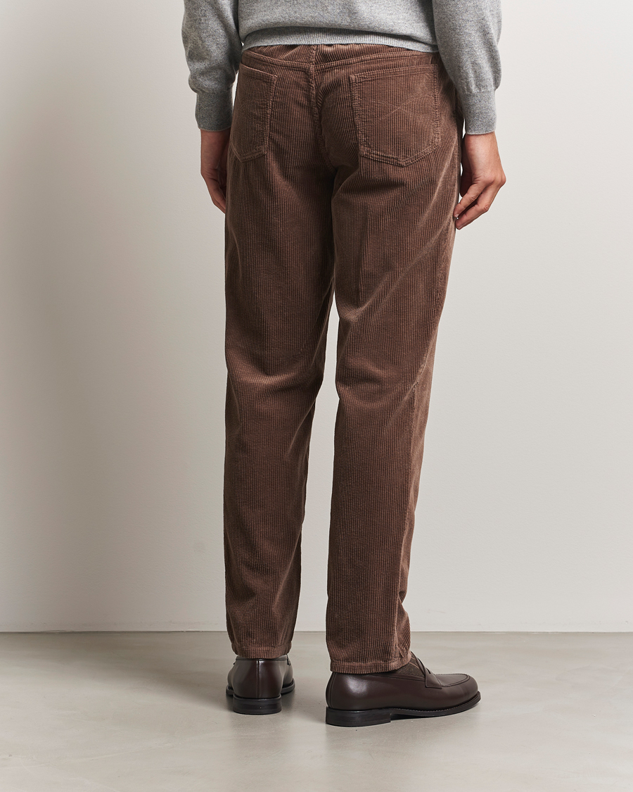 Uomini | Pantaloni | Brunello Cucinelli | Leisure Fit Corduroy 5-Pocket Pants Taupe