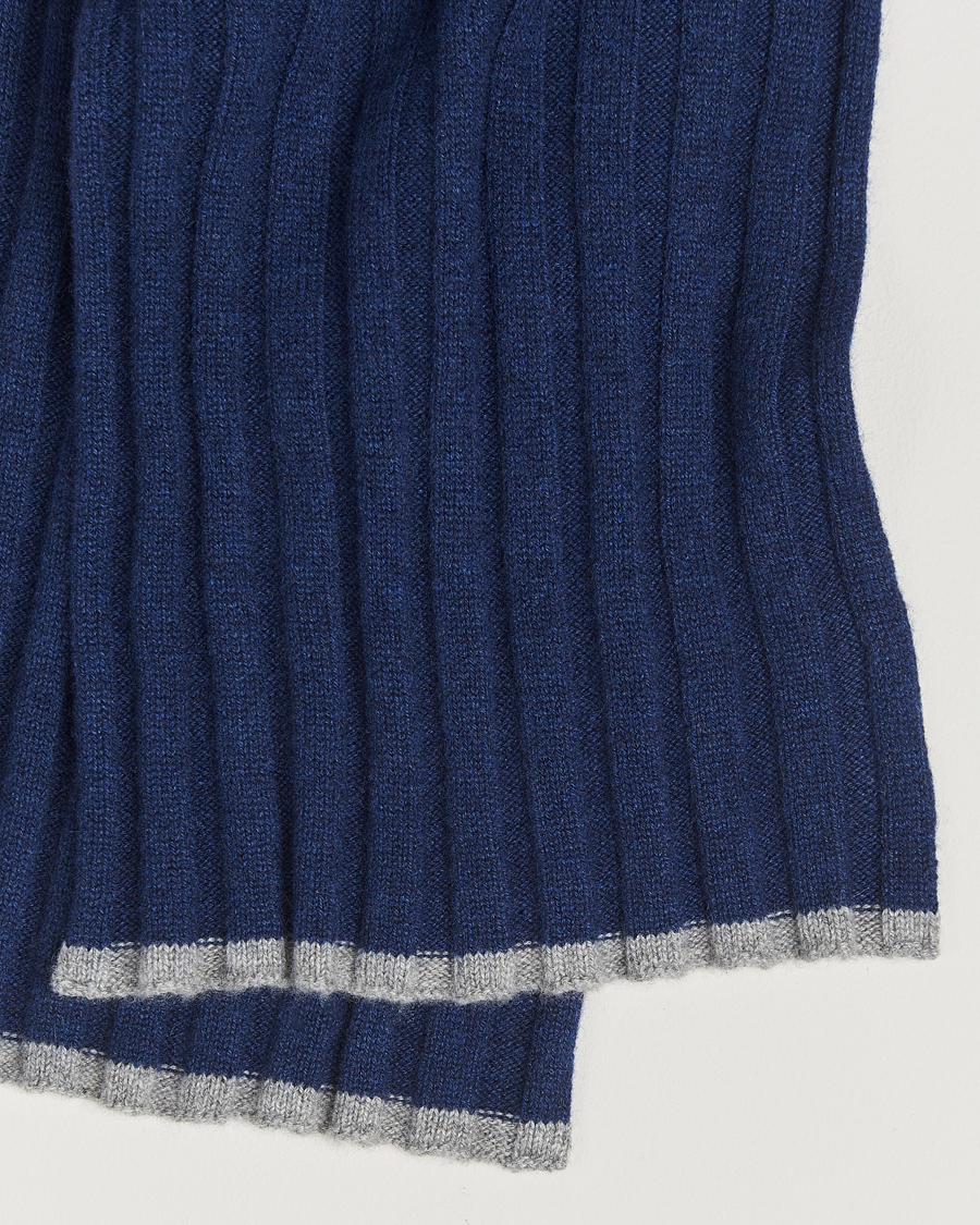 Uomini | Sciarpe | Brunello Cucinelli | Wool/Cashmere Scarf Navy