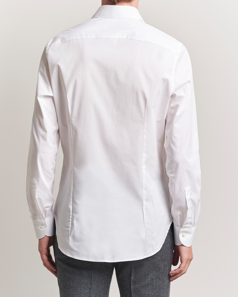 Uomini | Camicie | Canali | Slim Fit Cotton/Stretch Shirt White