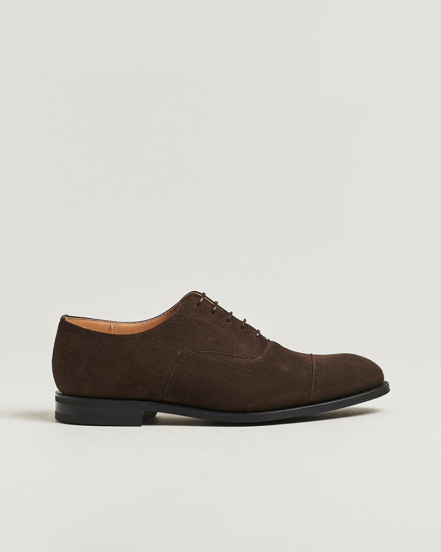 Uomini | Scarpe Oxford | Church's | Consul Suede Oxford Dark Brown