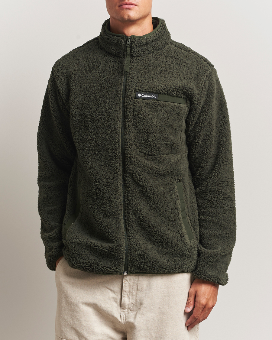 Uomini | Maglieria | Columbia | Rugged Ridge High Pile Full Zip Greenscape