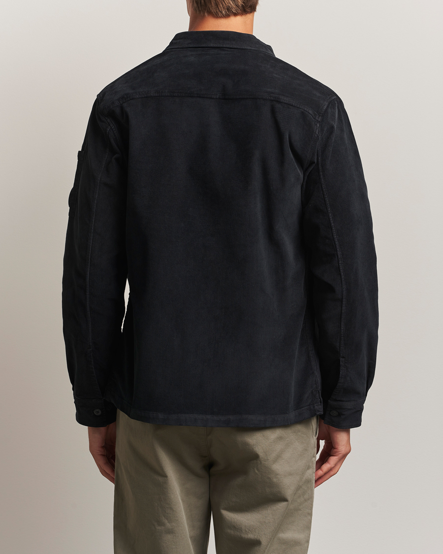 Uomini | Camicie | C.P. Company | Corduroy Lens Overshirt Black