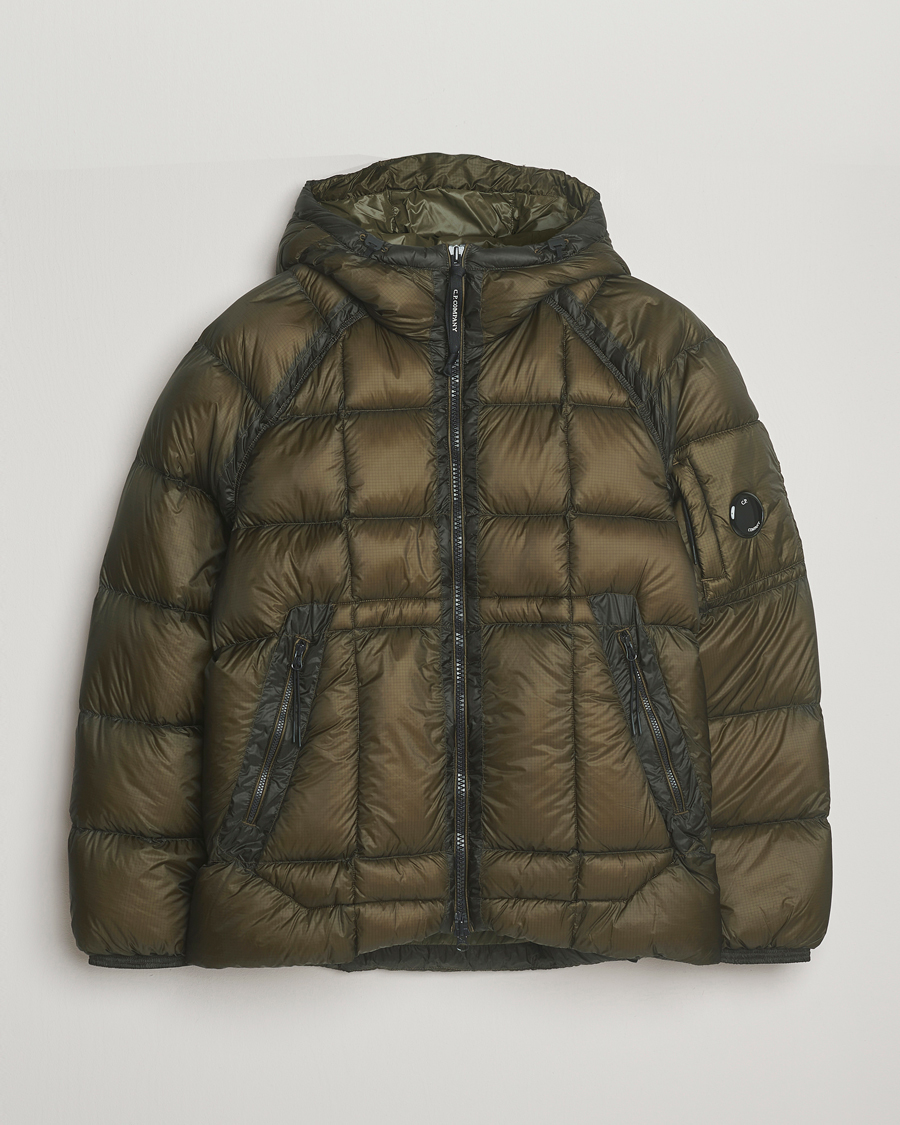 Uomini | Giacche | C.P. Company | DD Shell Padded Hood Jacket Dark Green