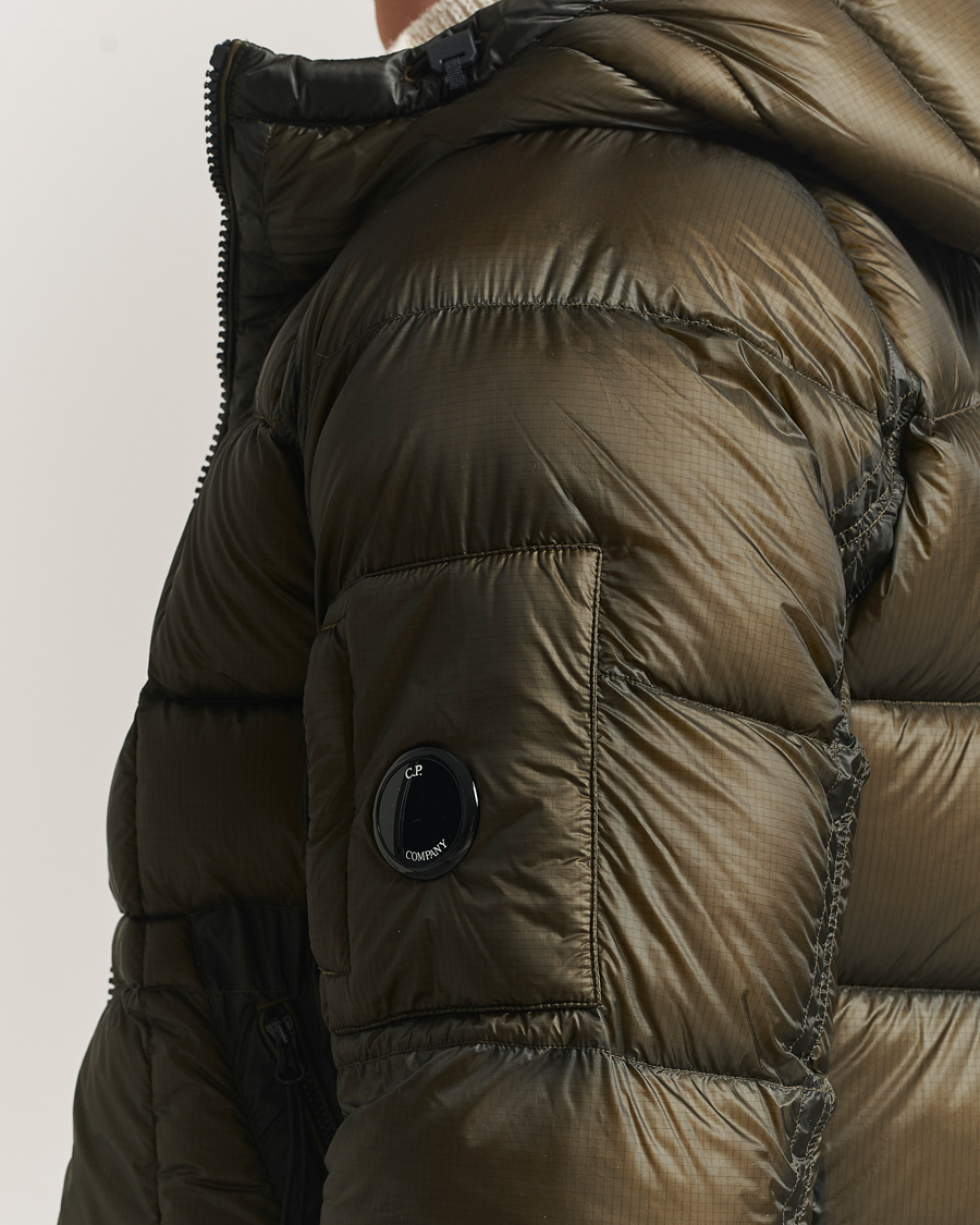 Uomini | Giacche | C.P. Company | DD Shell Padded Hood Jacket Dark Green