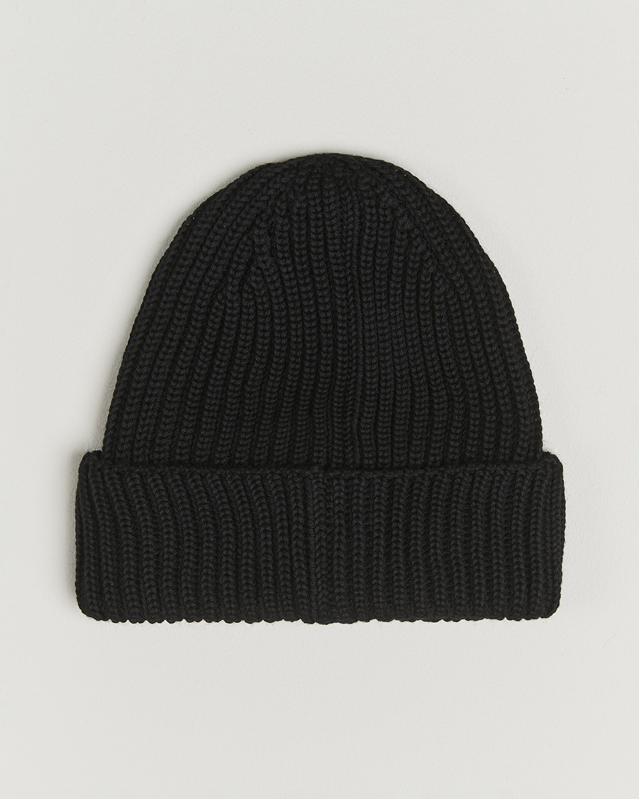 Uomini | Berretti | C.P. Company | Knitted Merino Goggle Beanie Black