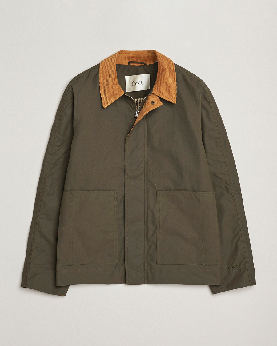 Uomini | Giacche | Forét | Aspen Oilskin Jacket Army