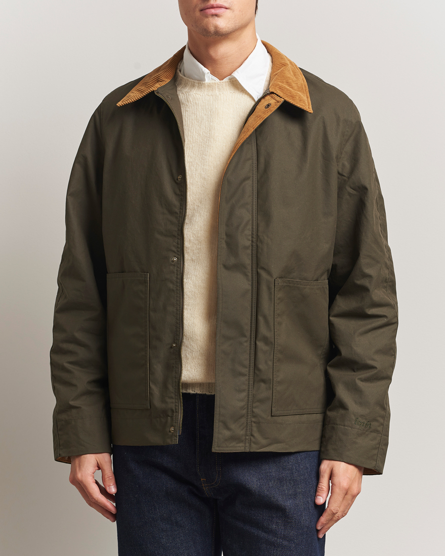 Uomini | Giacche | Forét | Aspen Oilskin Jacket Army