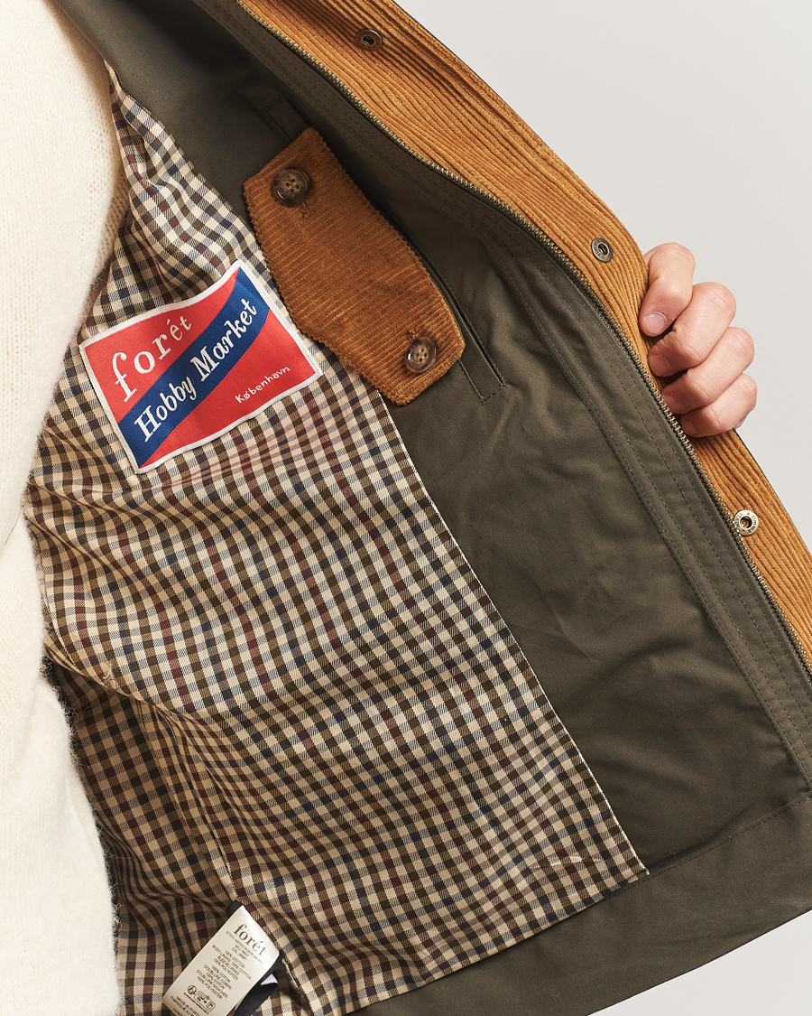 Uomini | Giacche | Forét | Aspen Oilskin Jacket Army