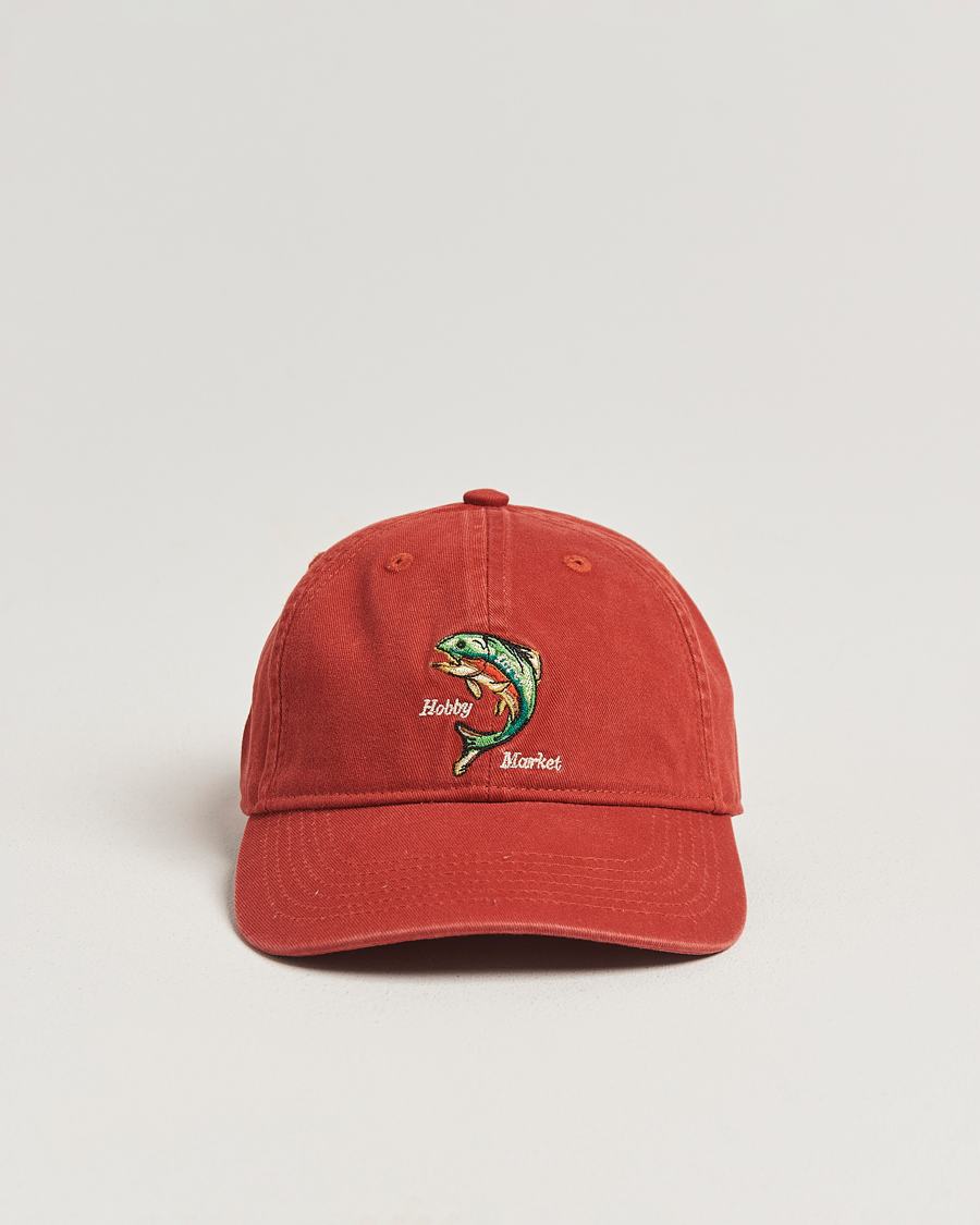 Uomini | Forét Catch Washed Cap Red | Forét | Catch Washed Cap Red
