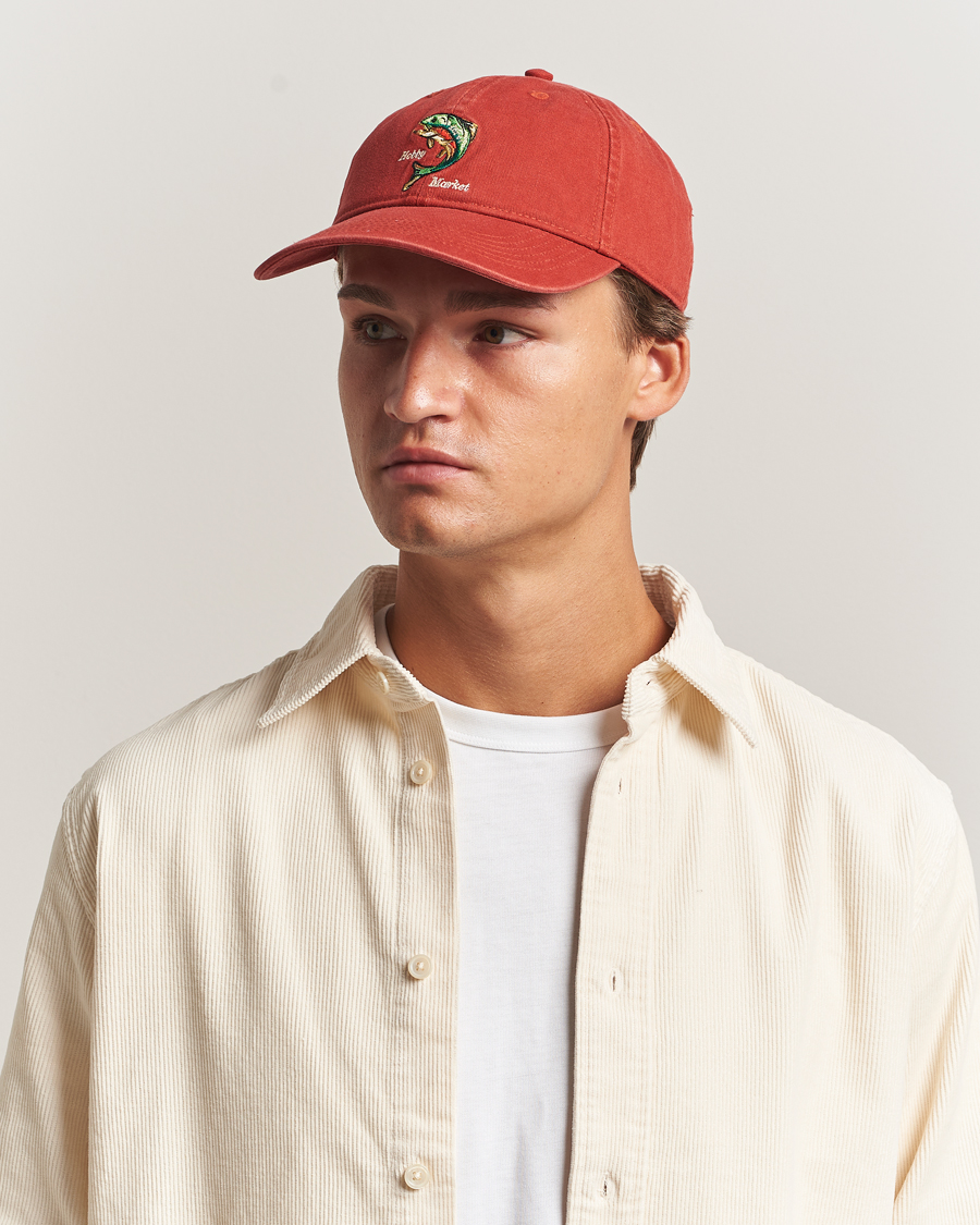 Uomini | Forét Catch Washed Cap Red | Forét | Catch Washed Cap Red
