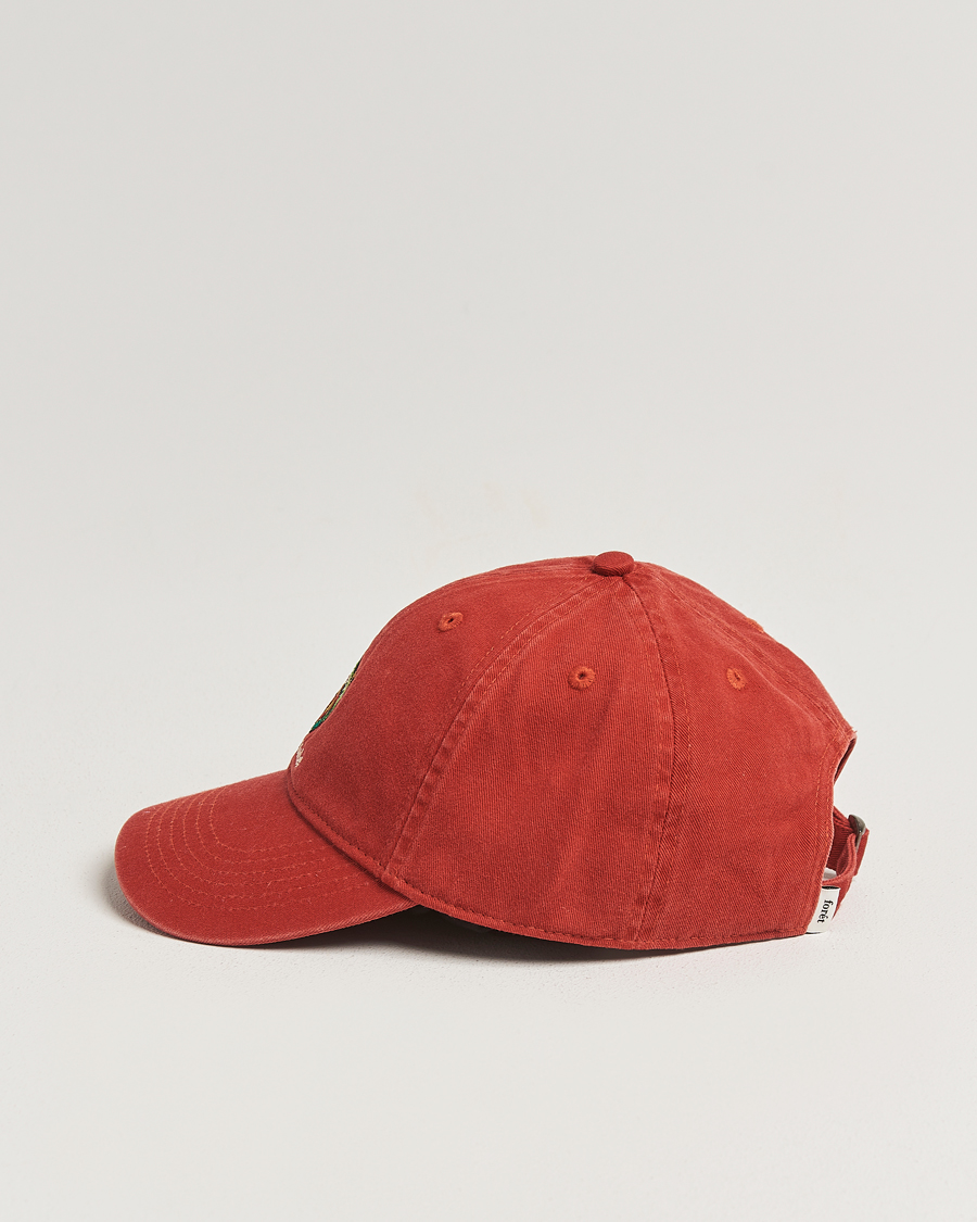 Uomini | Forét Catch Washed Cap Red | Forét | Catch Washed Cap Red