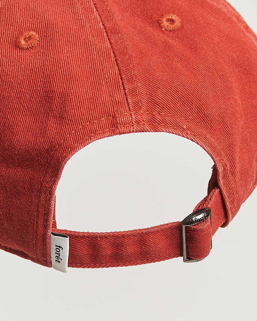 Uomini | Forét Catch Washed Cap Red | Forét | Catch Washed Cap Red