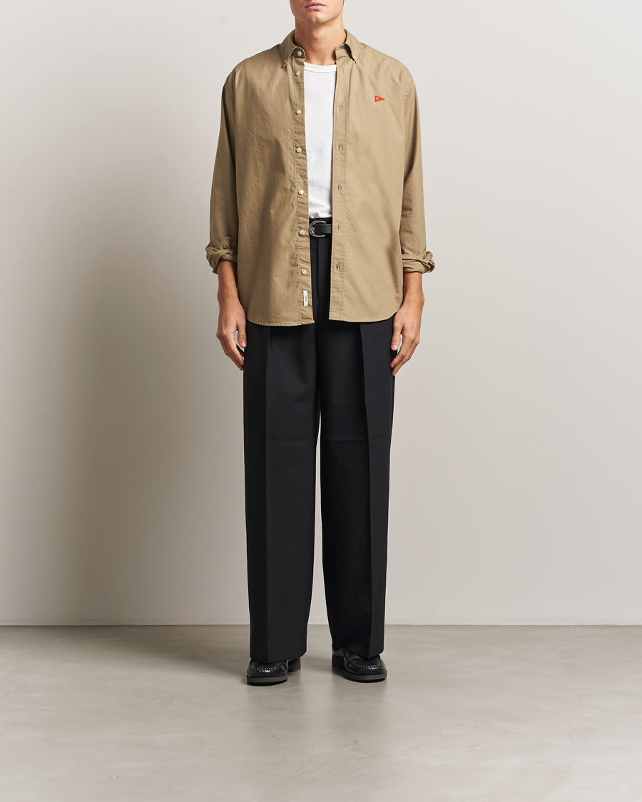 Uomini | Camicie | Forét | Flag Regular Fit Oxford Shirt Khaki