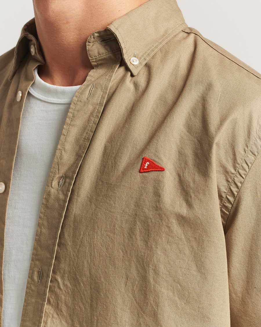 Uomini | Camicie | Forét | Flag Regular Fit Oxford Shirt Khaki