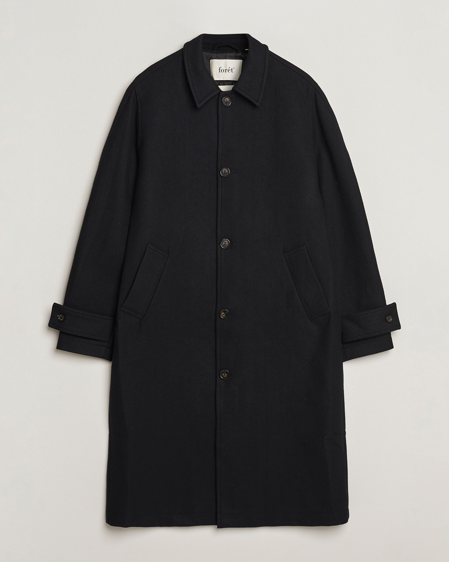 Uomini | Giacche | Forét | Pine Wool Coat Black
