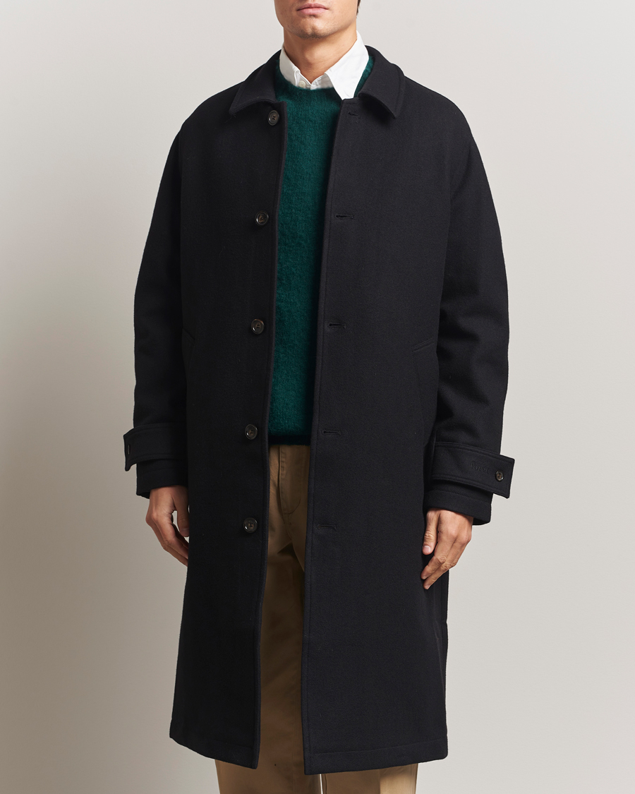 Uomini | Giacche | Forét | Pine Wool Coat Black