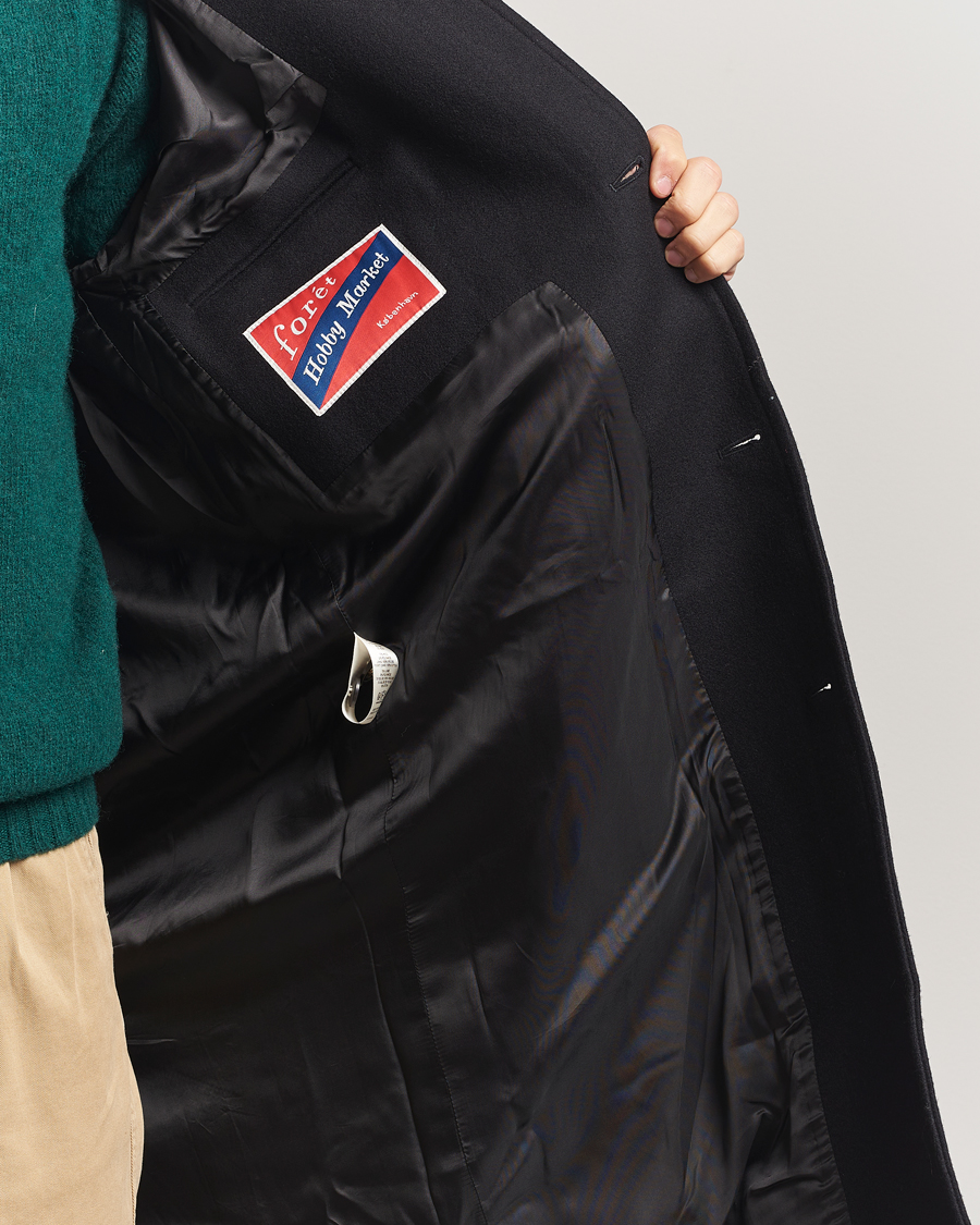 Uomini | Giacche | Forét | Pine Wool Coat Black