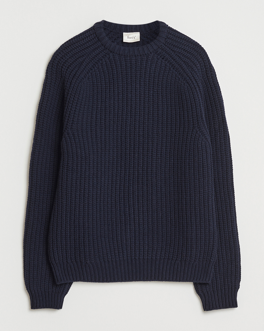 Uomini | Maglieria | Forét | Trip Chunky Rib Knit Navy