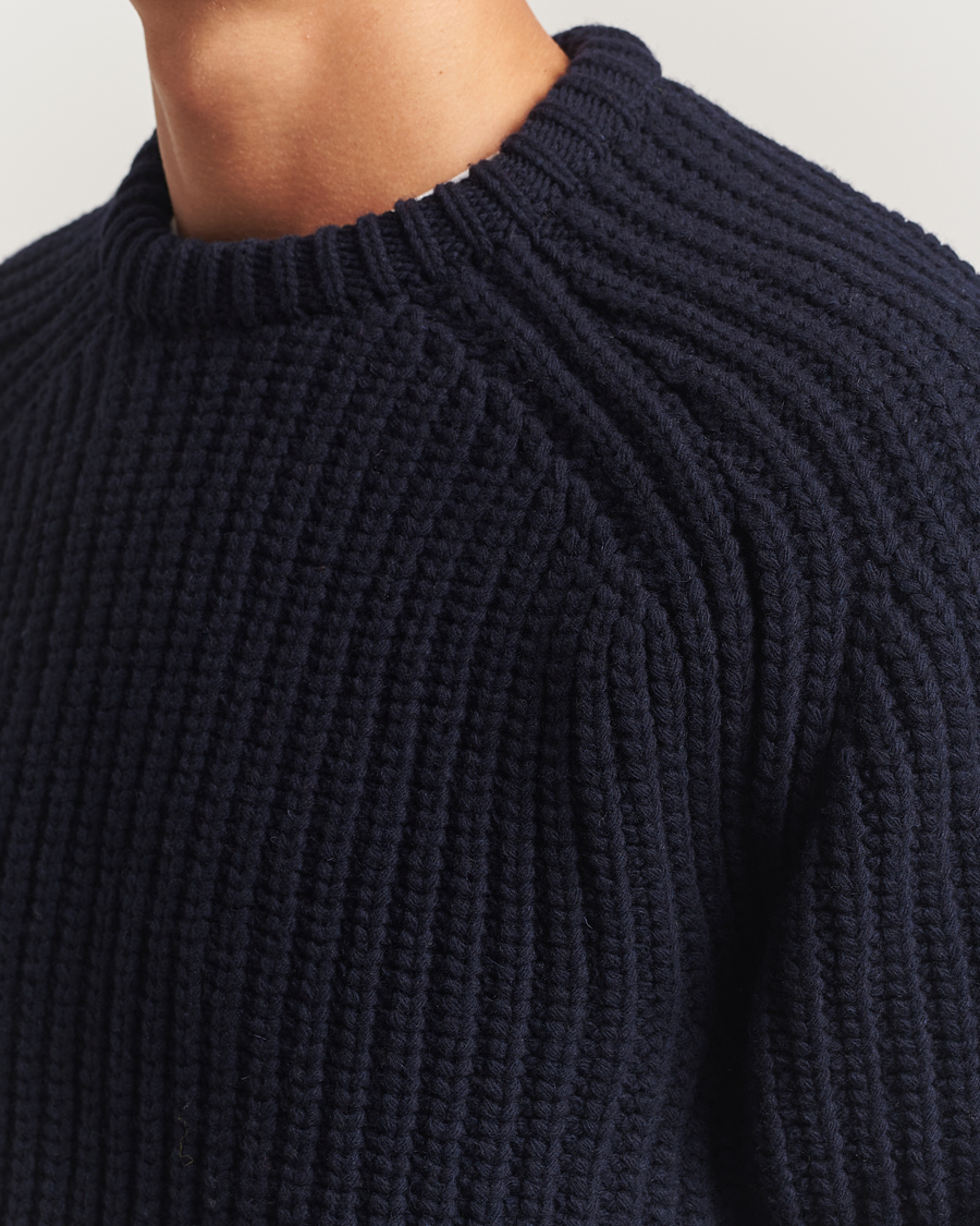 Uomini | Maglieria | Forét | Trip Chunky Rib Knit Navy