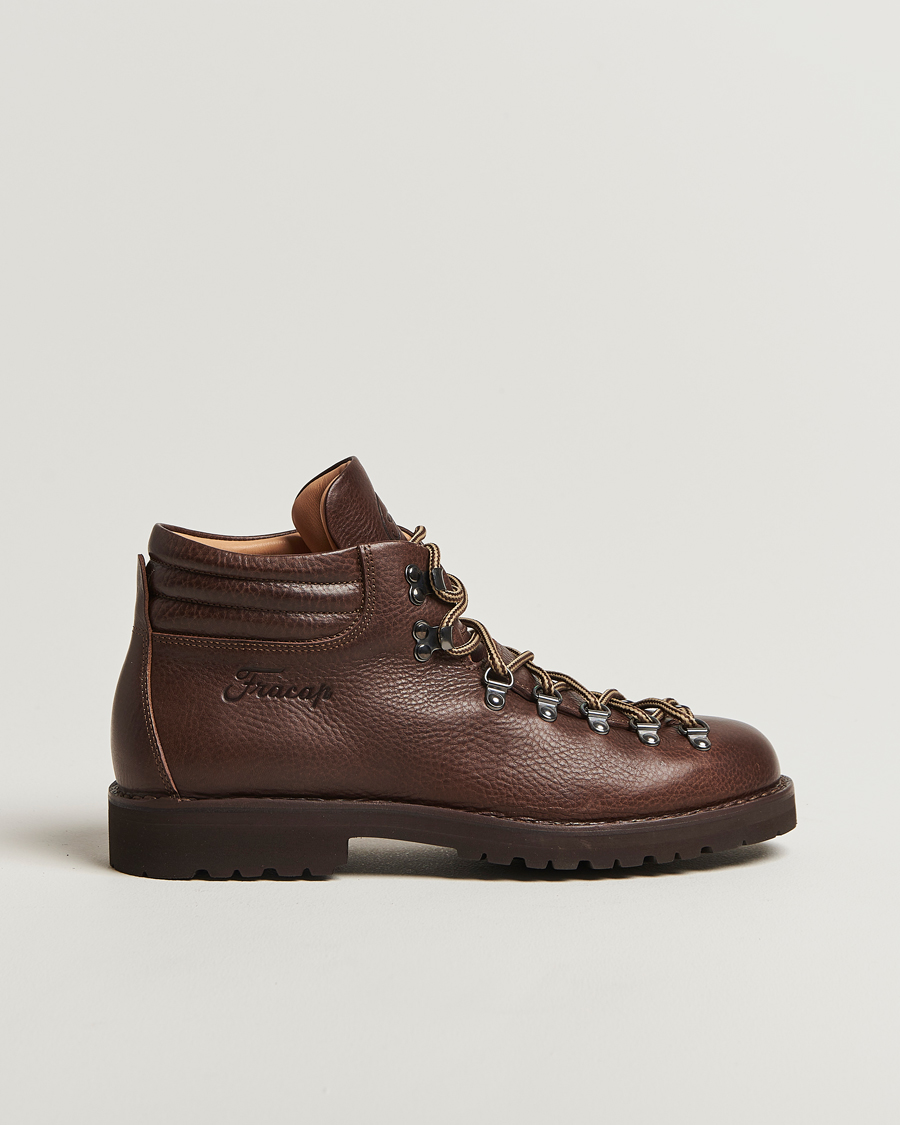 Uomini | Fracap M127 Grained Leather Boot Dark Brown | Fracap | M127 Grained Leather Boot Dark Brown