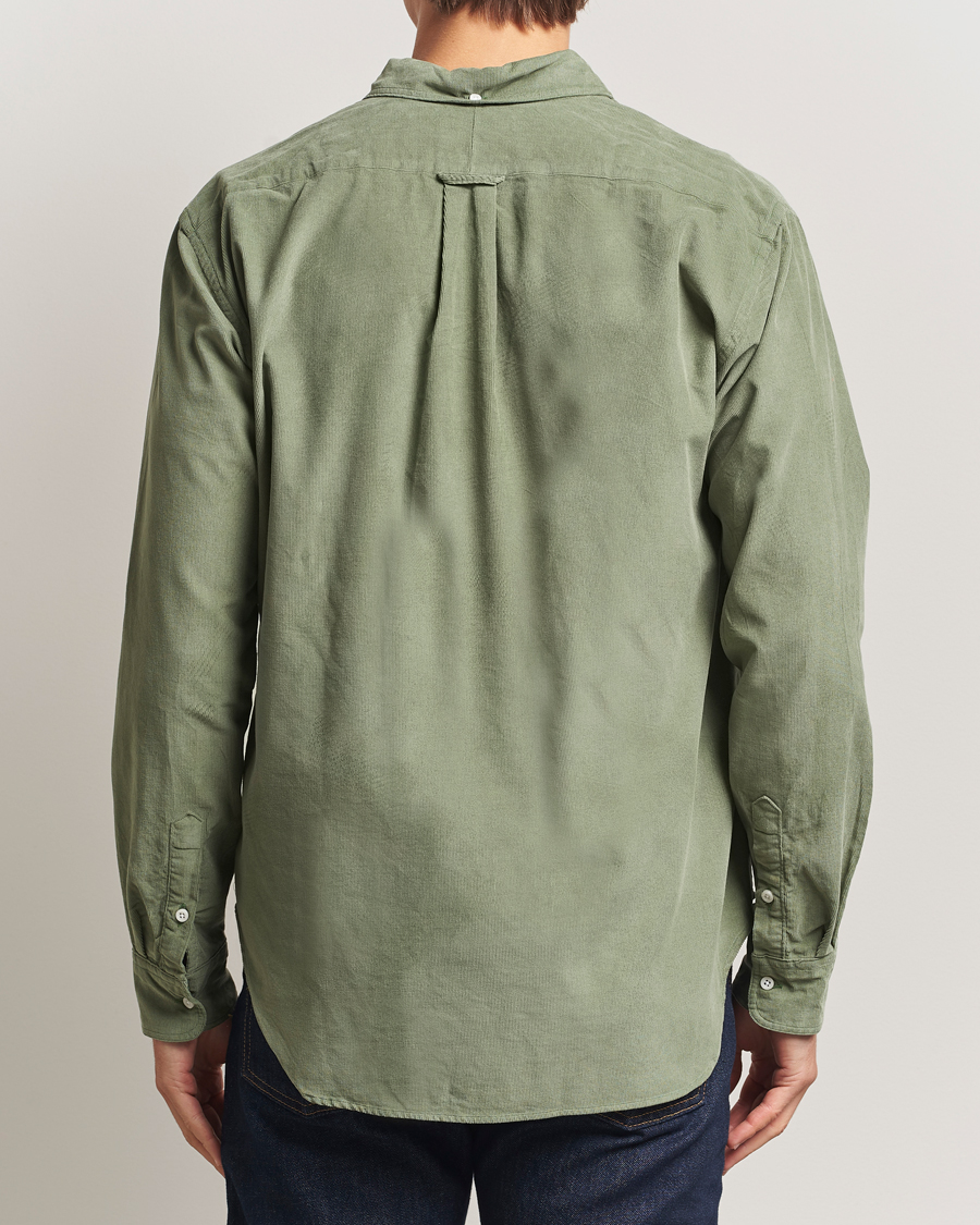 Uomini | Camicie | Gitman Vintage | Corduroy Button Down Shirt Sage