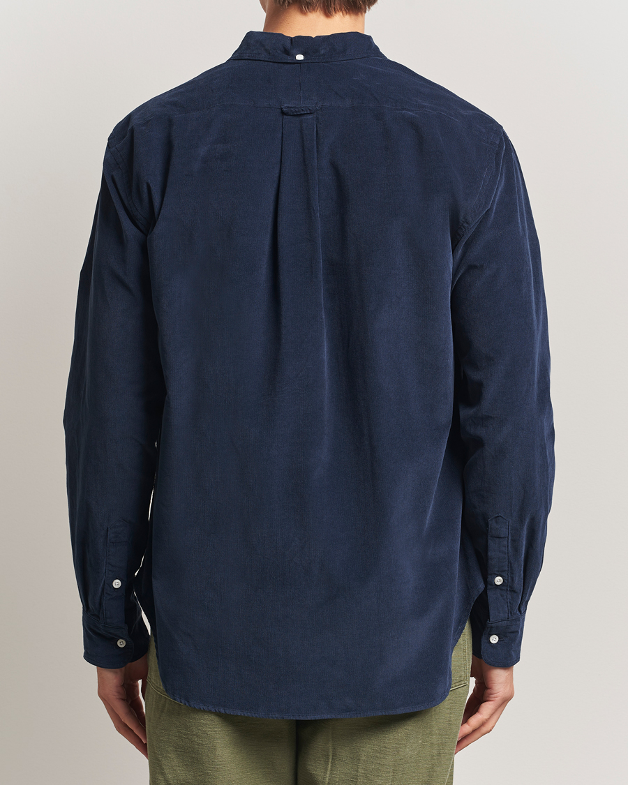 Uomini | Camicie | Gitman Vintage | Corduroy Button Down Shirt Navy