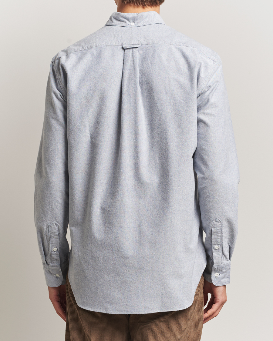 Uomini | Camicie | Gitman Vintage | Brushed Oxford Button Down Shirt Blue