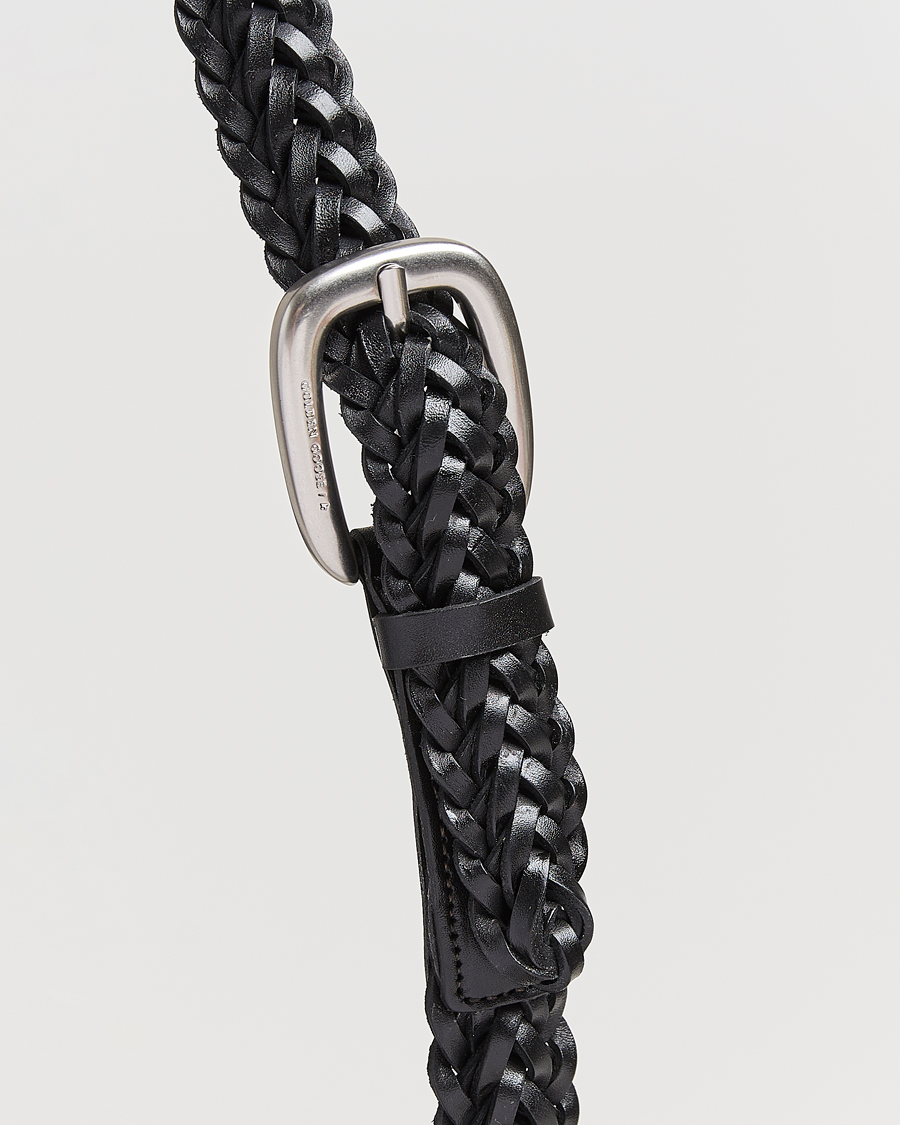 Uomini | Cinture | Golden Goose | Woven Belt Black Calf