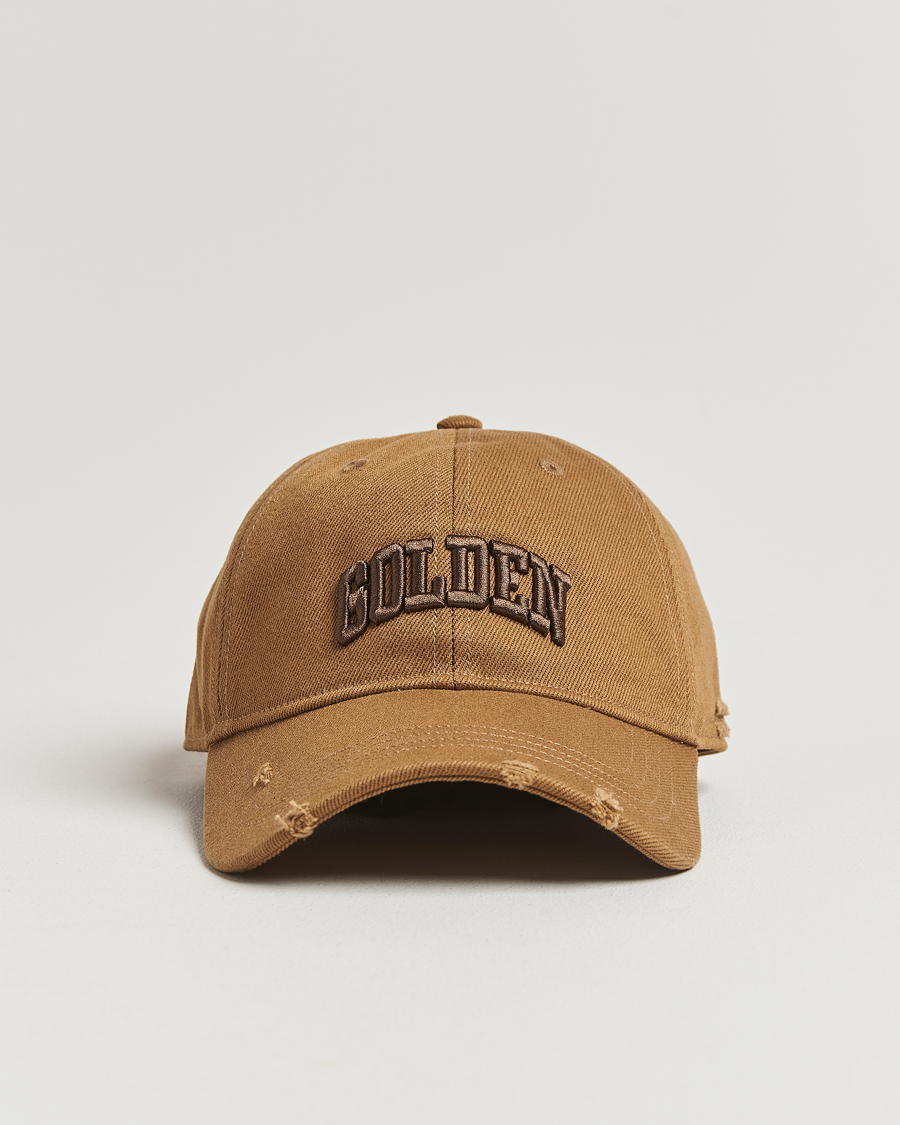 Uomini | Golden Goose Embroidered Cotton Cap Beige | Golden Goose | Embroidered Cotton Cap Beige