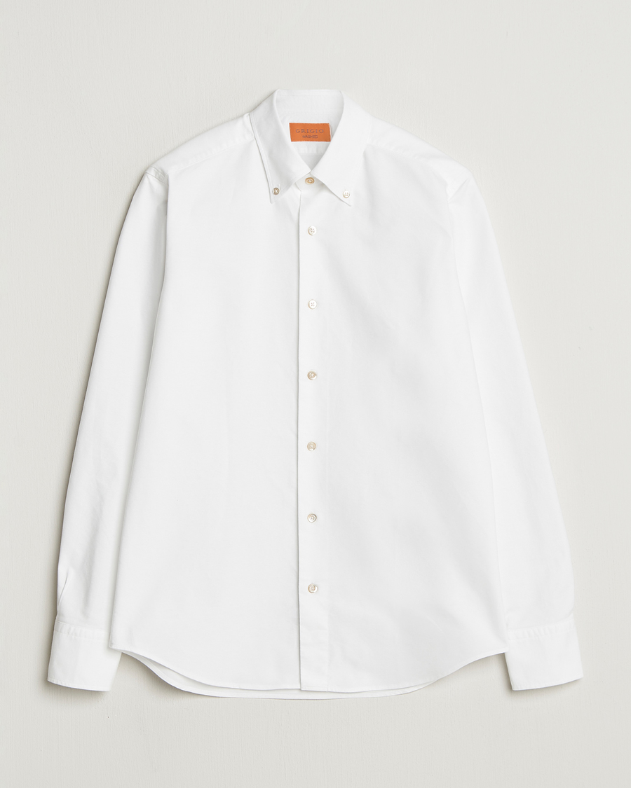 Uomini | Camicie | Grigio | Oxford Button Down Shirt White