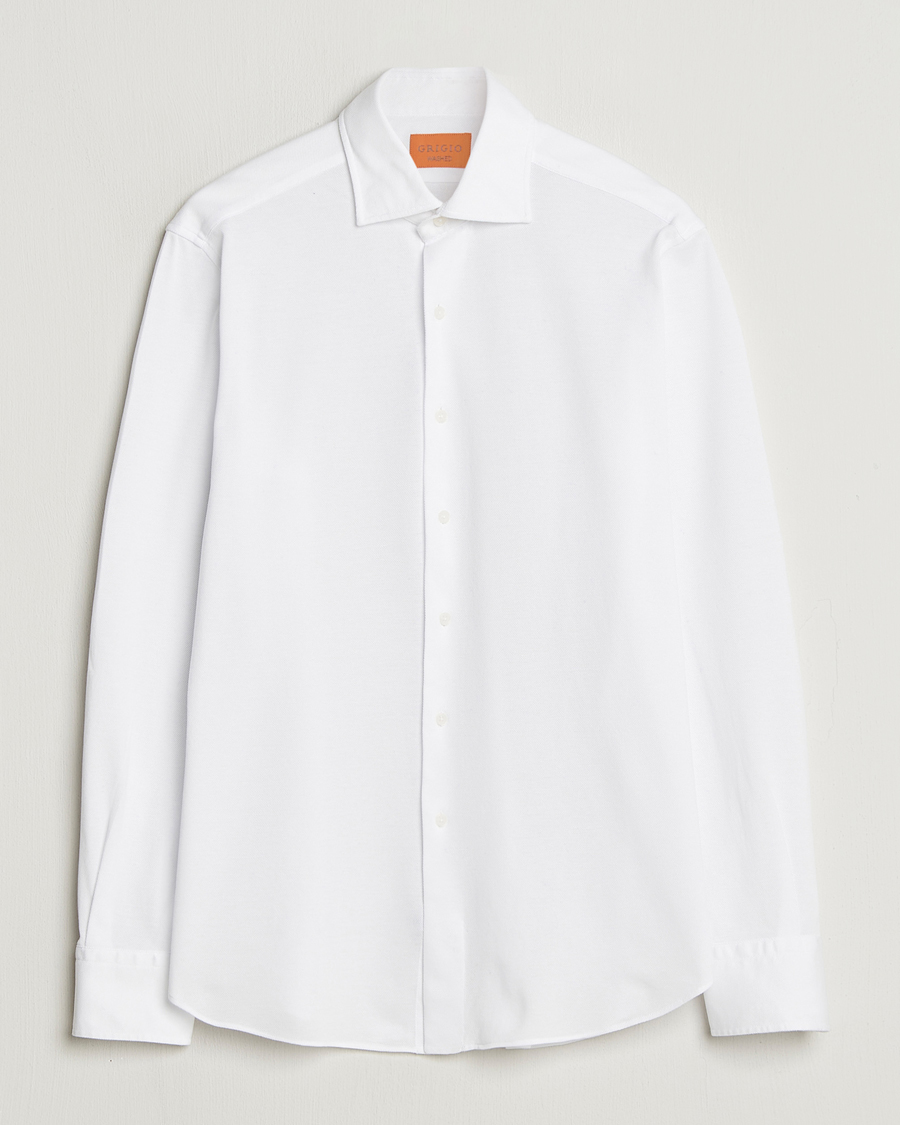 Uomini | Camicie | Grigio | Cotton Jersey Shirt White