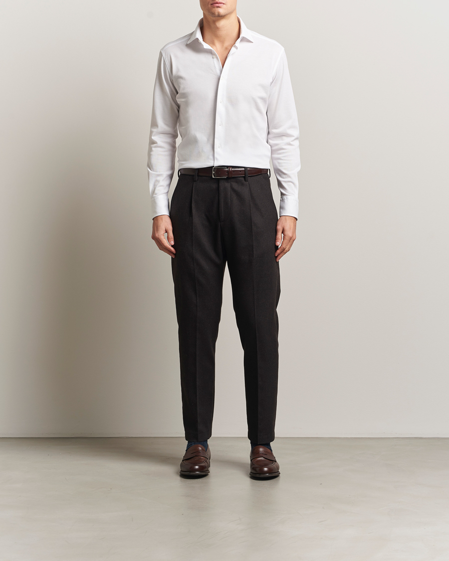 Uomini | Camicie | Grigio | Cotton Jersey Shirt White