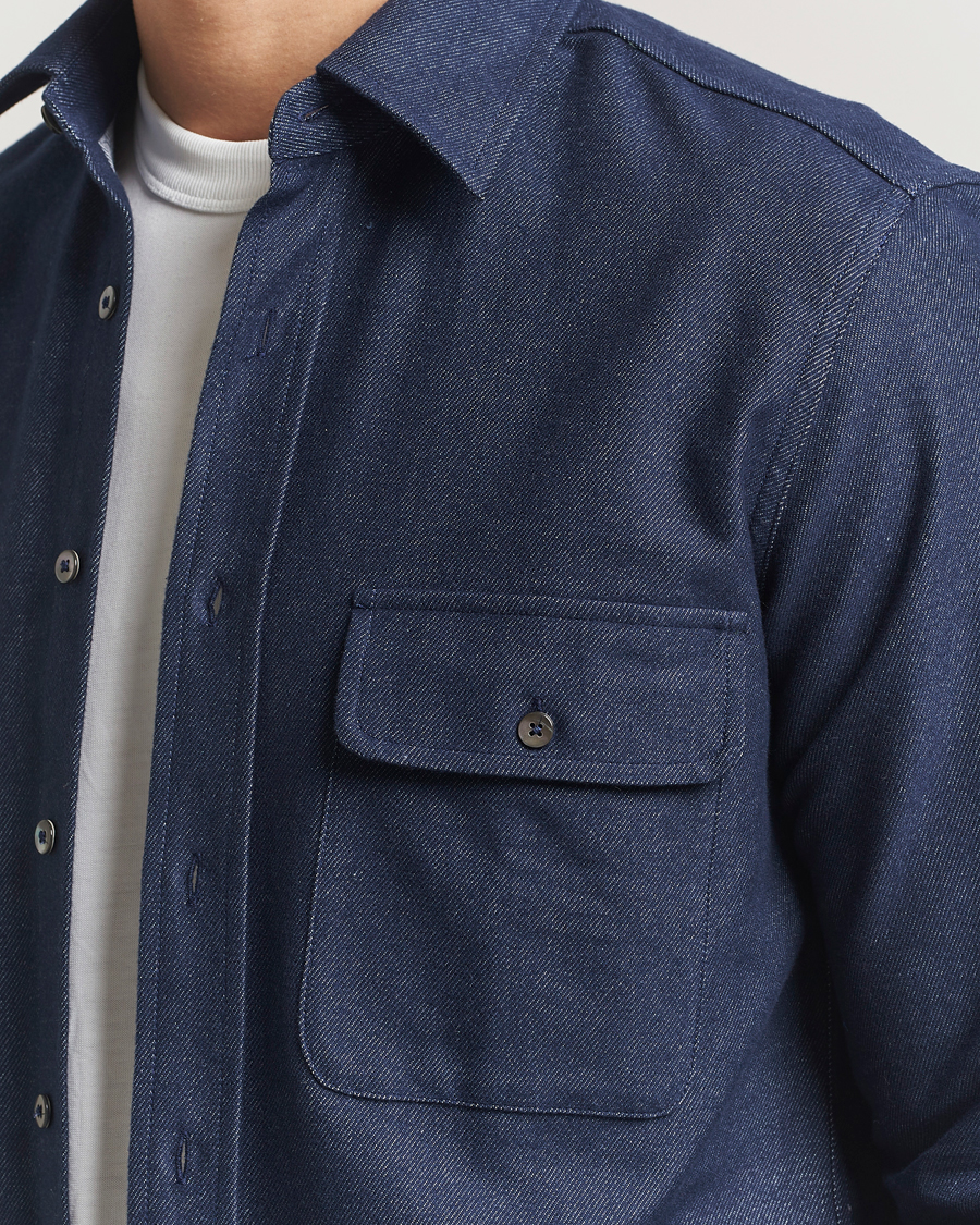 Uomini | Camicie | Grigio | Heavy Twill Overshirt Navy