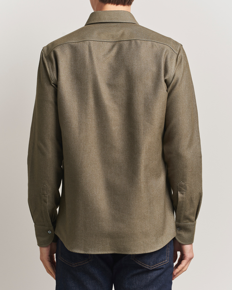 Uomini | Camicie | Grigio | Heavy Twill Overshirt Military
