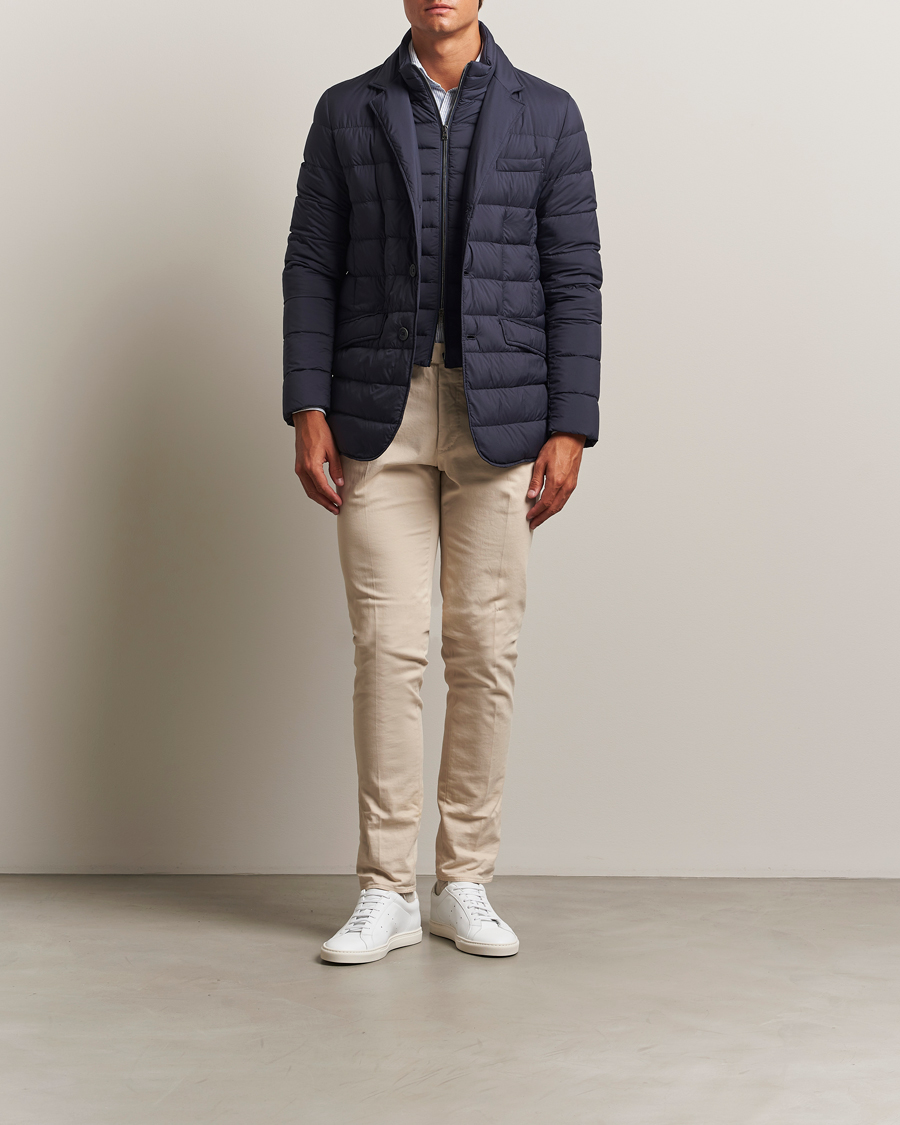 Uomini | Giacche | Herno | Nylon Down Blazer Navy