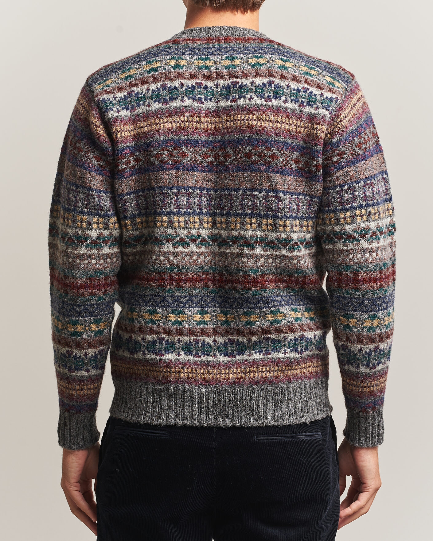 Uomini | Maglieria | Jamieson's of Shetland | Jamiesons Of Shetland All Over Fair Isle Pullover Crew Neck Multi