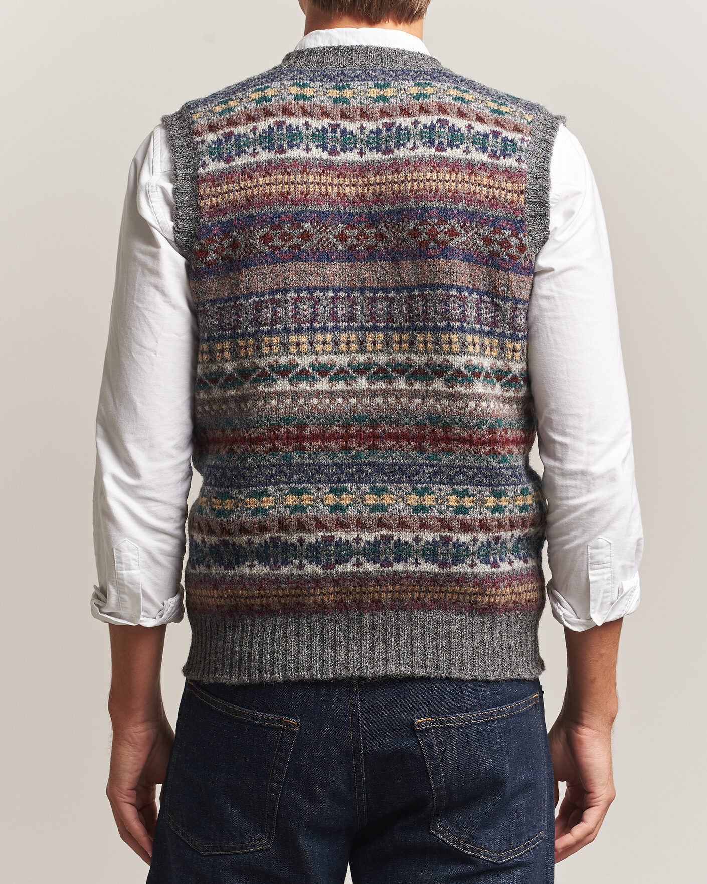 Uomini | Maglieria | Jamieson's of Shetland | Jamiesons Of Shetland All Over Fair Isle Slipover Multi