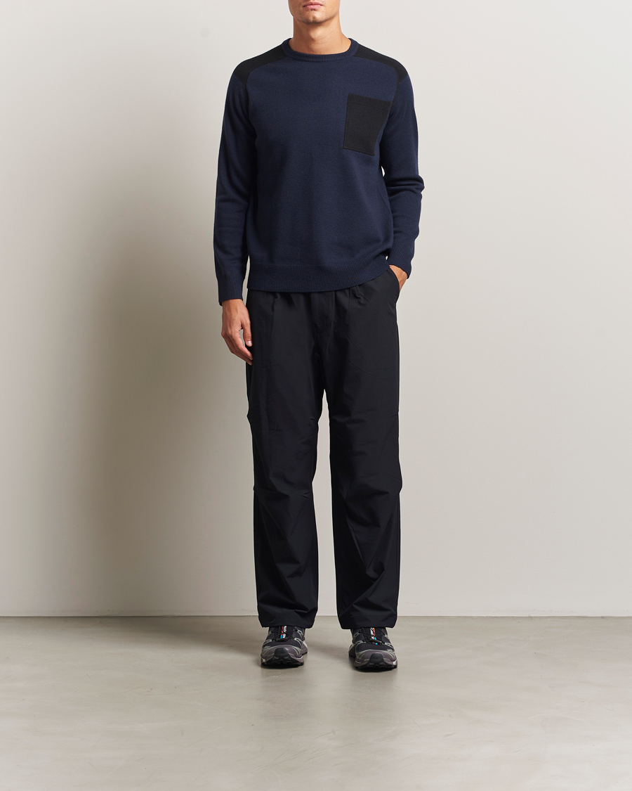 Uomini | Maglieria | Sail Racing | Spine Wool/Cashmere Knitted Crew Neck Dark Navy