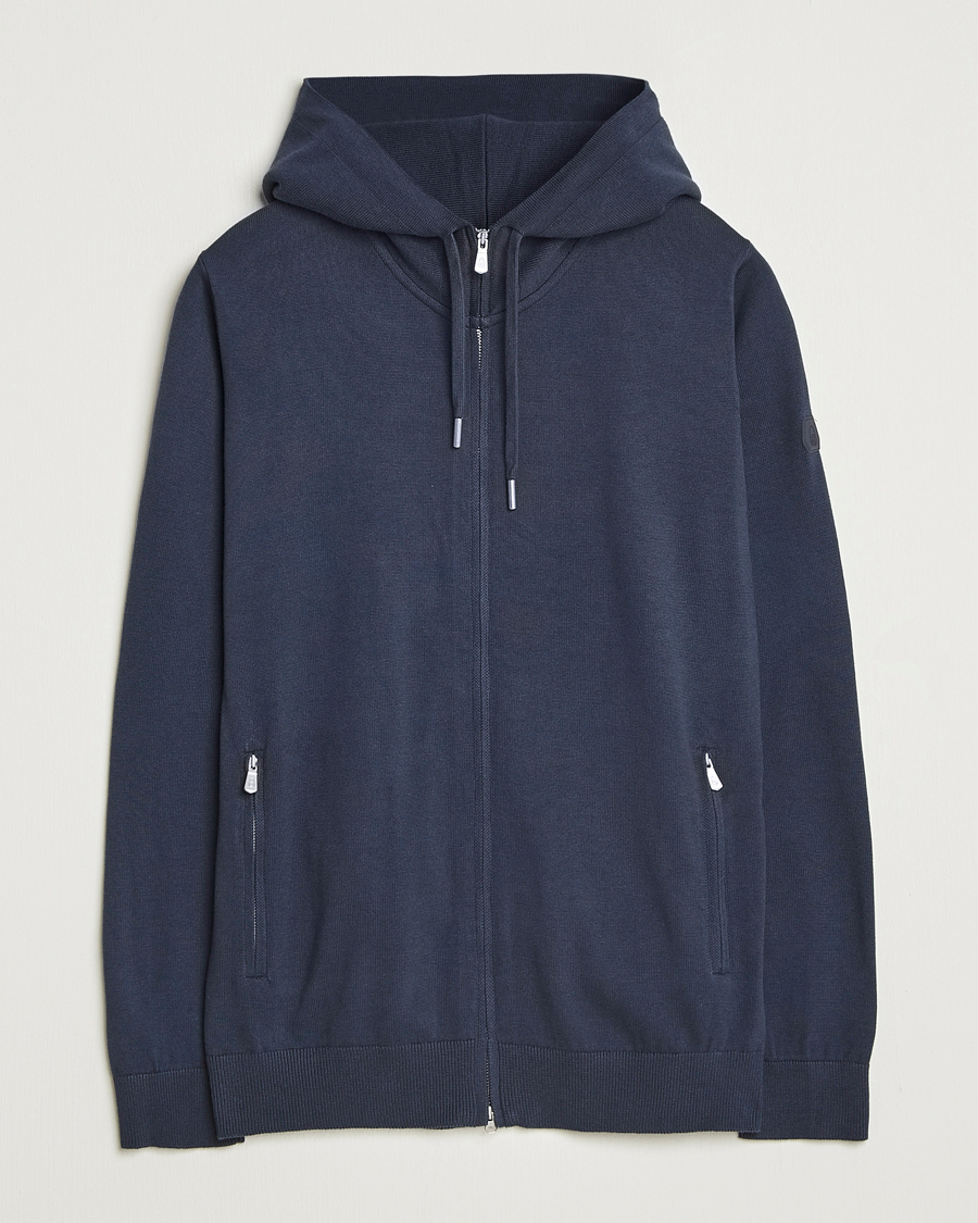 Uomini | Maglieria | Sail Racing | Bowman Knitted Full Zip Hoodie Navy