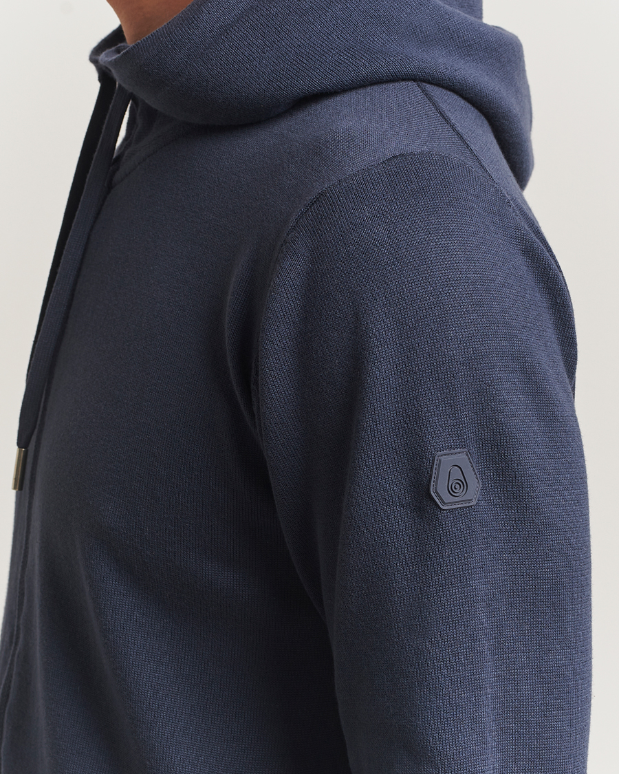 Uomini | Maglieria | Sail Racing | Bowman Knitted Full Zip Hoodie Navy